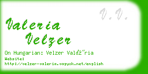 valeria velzer business card